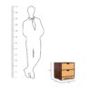 Tiara Bedside rack Online - CasaGroves Furniture online - Dimension Image
